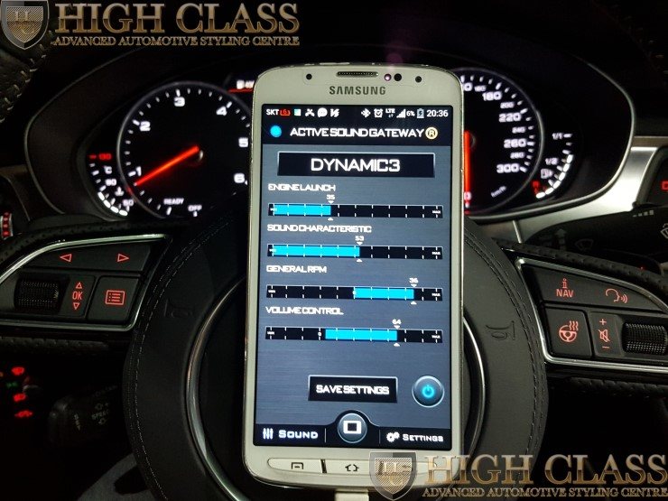 뉴 아우디 A7 55TDI 엑티브 사운드 모듈 장착 / 배기음 튜닝 [창원 하이클라스]