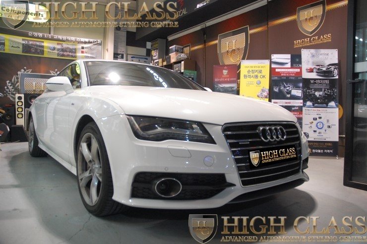 아우디 A7 55TDI 배기음 튜닝 창원 액티브 사운드 블루투스 모듈 장착 