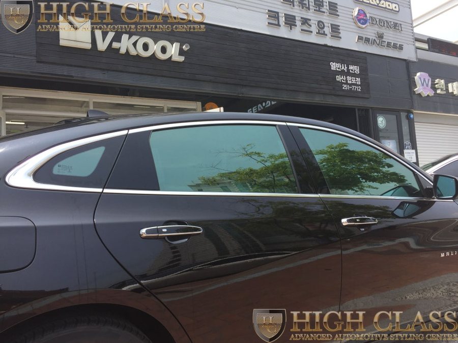 창원 열차단 썬팅 전문점에서 올뉴말리부 브이쿨K 시공