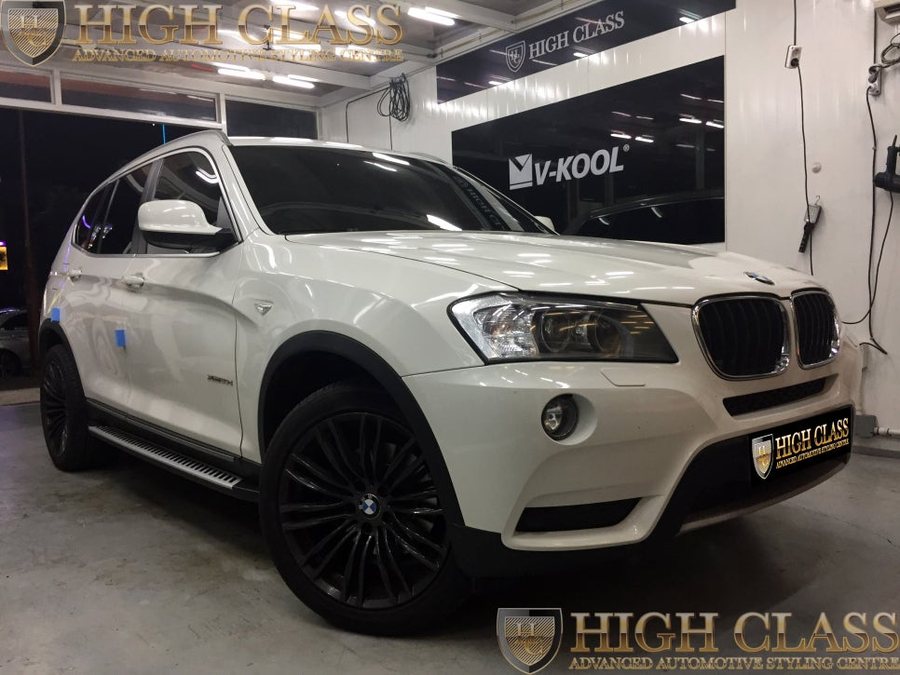 창원 BMW X3 사이드스텝 순정형으로 그린코일매트와 함께