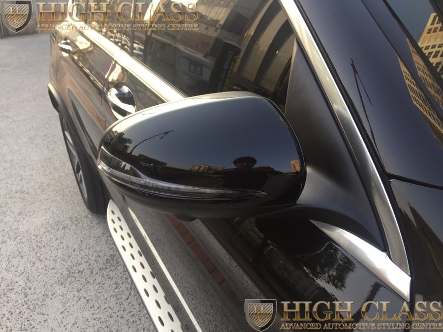 창원 랩핑 벤츠 GLC220d 실내 센터페시아에 카본 시공