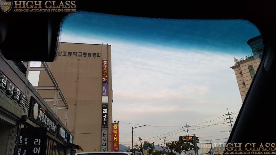 창원 벤츠 S63 AMG 레이노 S9 전면썬팅 자외선차단 필름