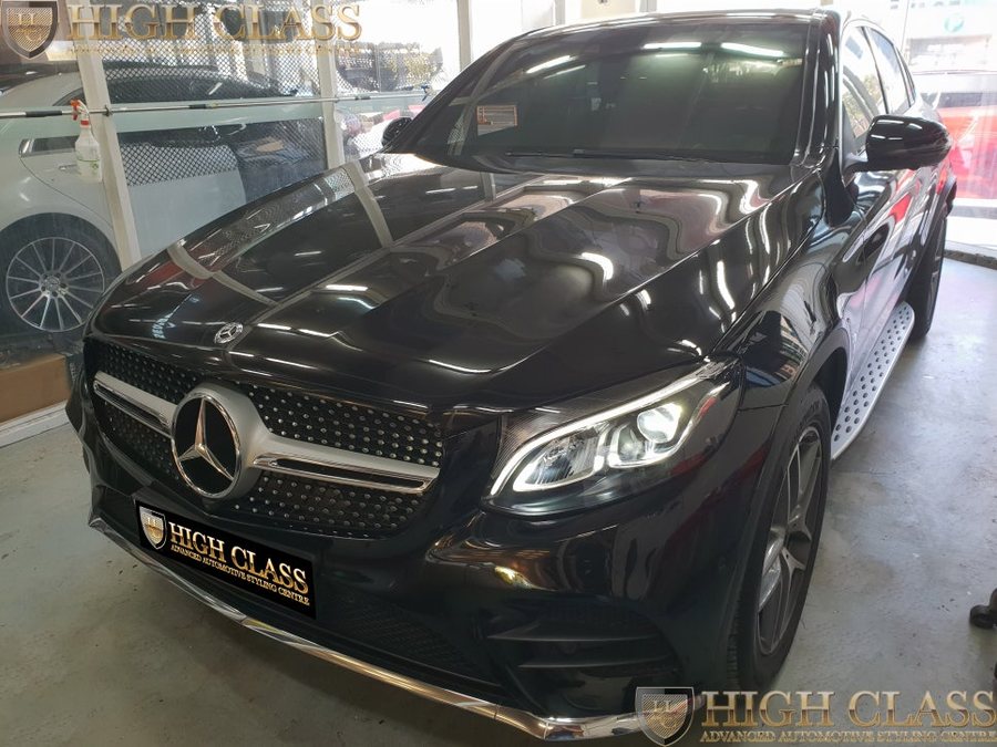 벤츠 GLC 220d 실내 카본랩핑과 AMG 스포츠 페달
