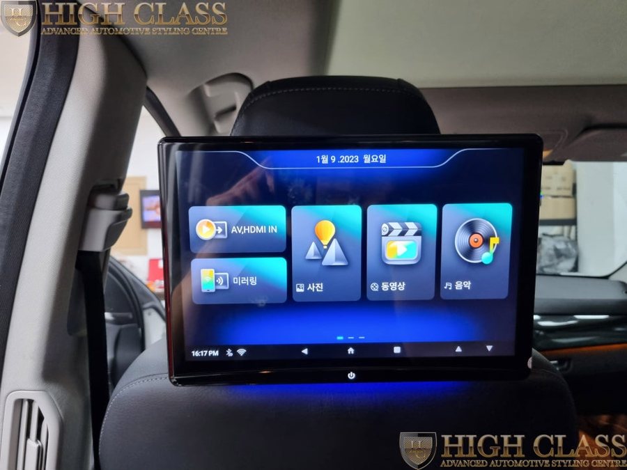 벤츠 GLS 350d 리어모니터 장착으로 즐거운 명절 귀향길