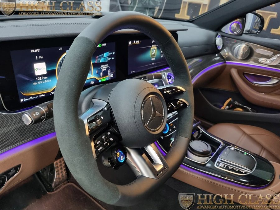 벤츠 E클래스 E53 AMG 잠자리핸들 순정 핸들열선 구축방법