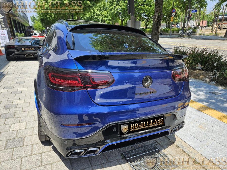 벤츠 GLC 카본 센터페시아 블루 IWC 시계 구축