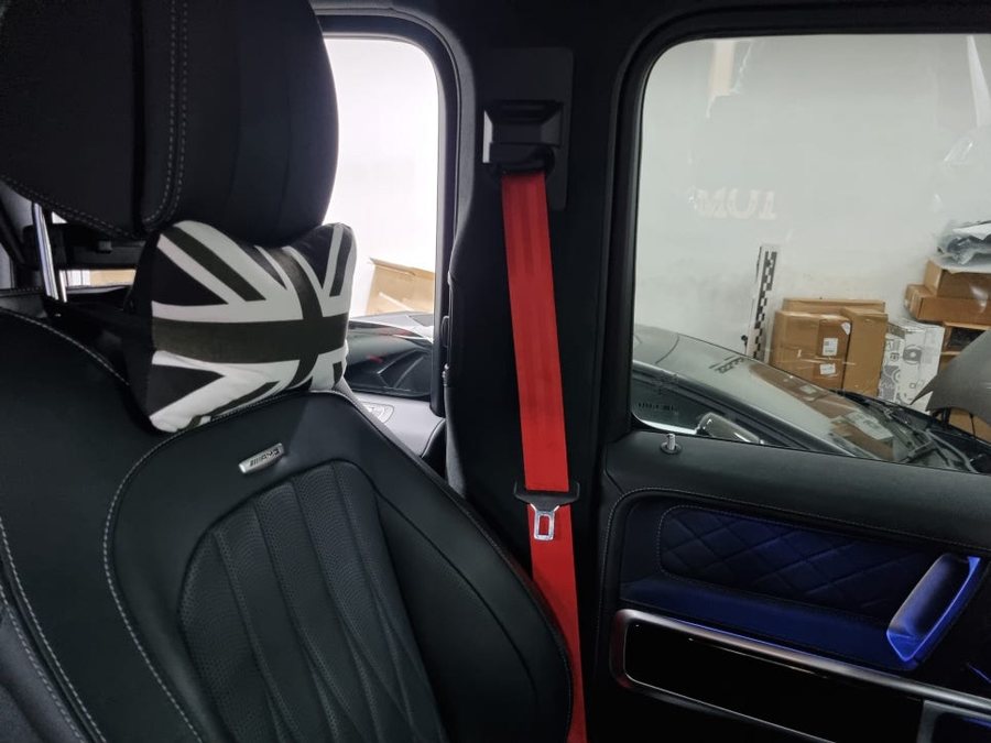 벤츠 지바겐 레드 안전벨트 컬러 변경 G63 AMG 색상 업그레이드
