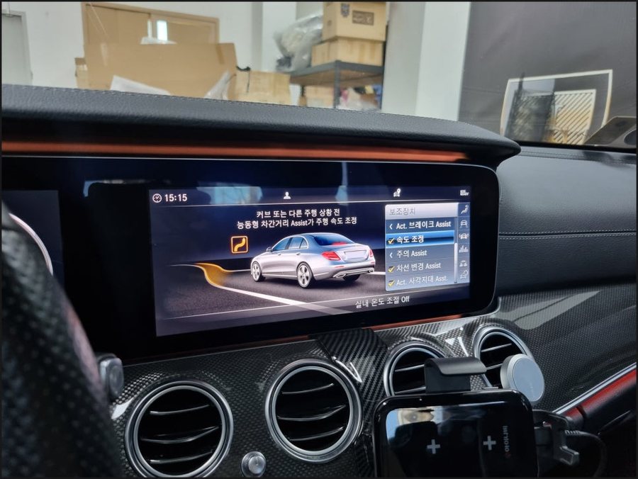 E300 벤츠E클래스 통풍쿨링시트, 반자율주행코딩