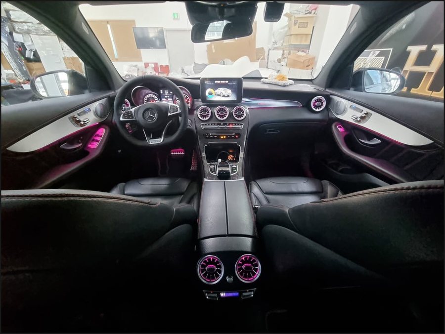 GLC43AMG 벤츠GLC 64색확장엠비언트, 송풍구엠비언트, 세로그릴