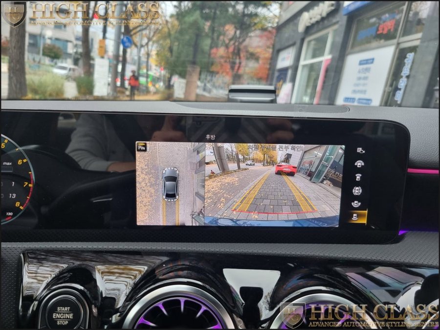 벤츠 A35 AMG 어라운드뷰시공, 세로그릴