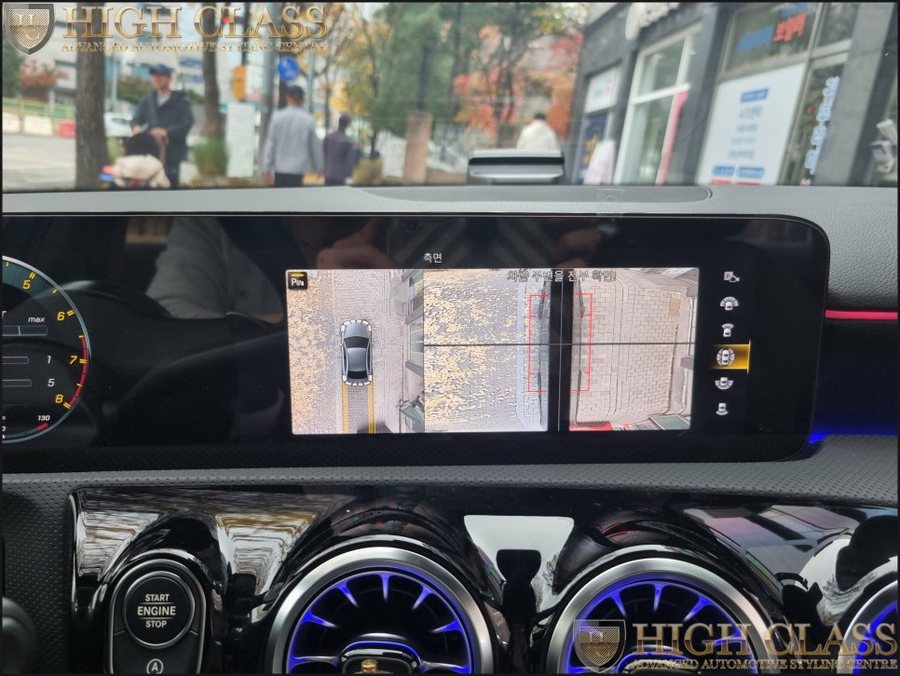 벤츠 A35 AMG 어라운드뷰시공, 세로그릴
