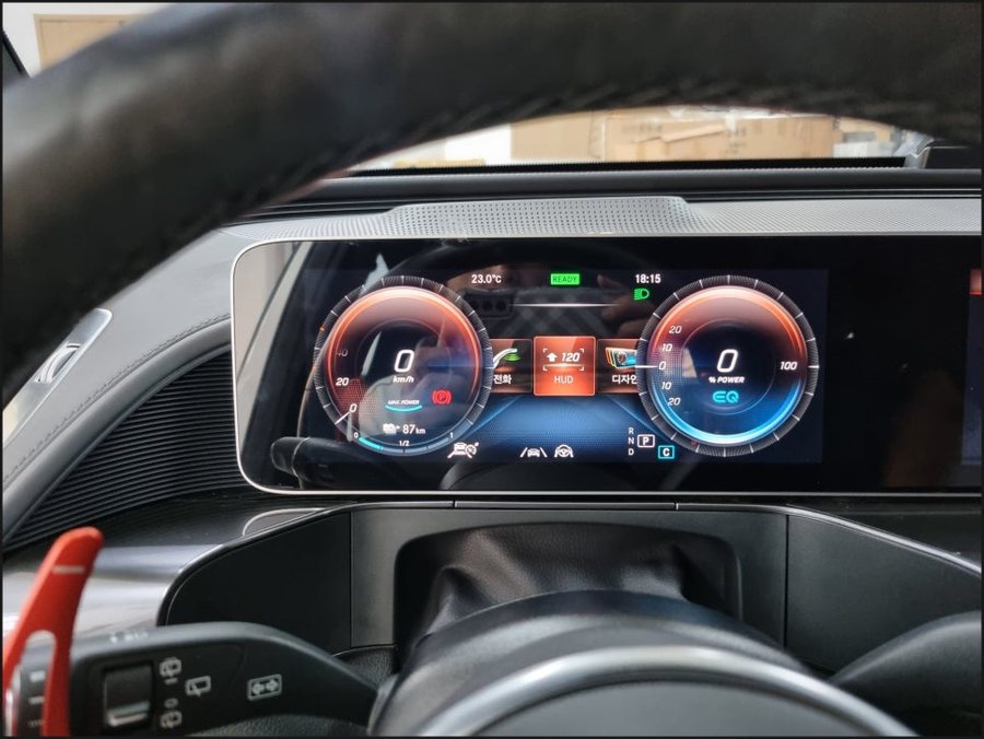 벤츠 EQC HUD 헤드업디스플레이 EQC400 전기차 순정레트로핏