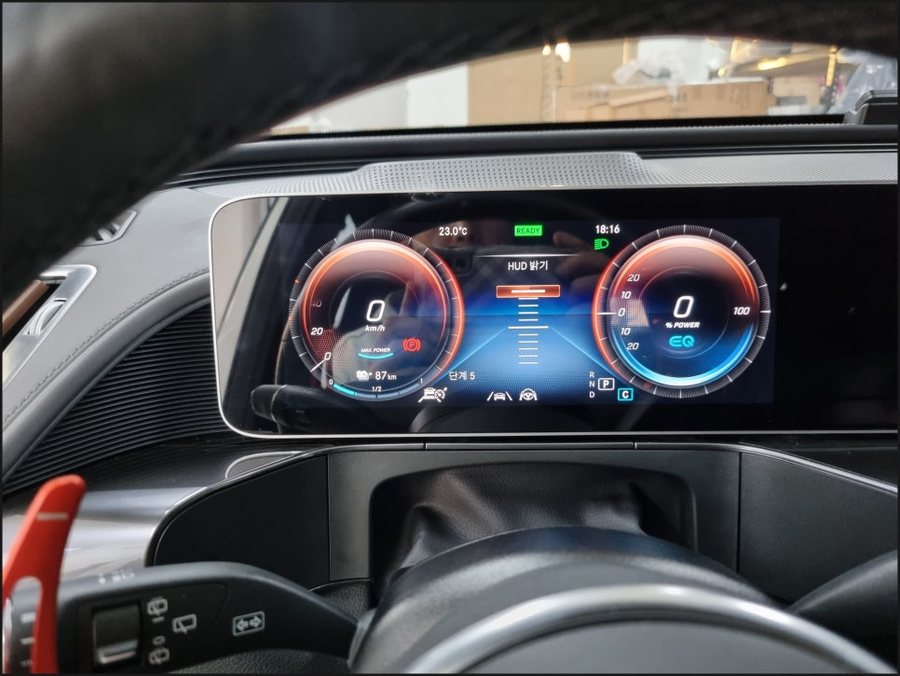 벤츠 EQC HUD 헤드업디스플레이 EQC400 전기차 순정레트로핏