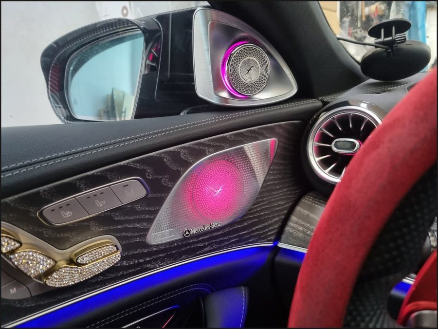벤츠 CLS 4D부메스터 전동트위터, 전동센터스피커