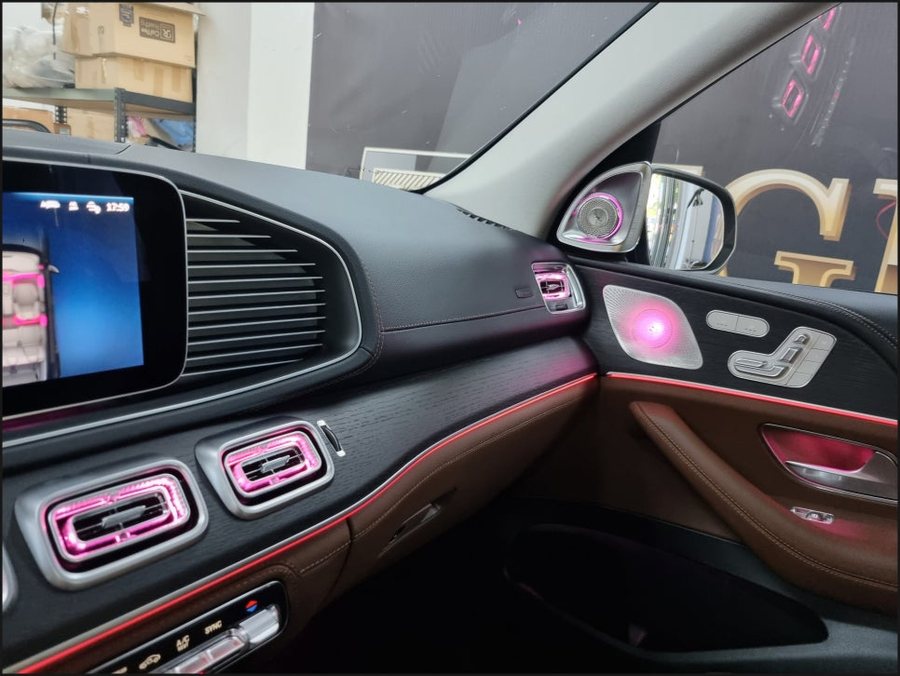 2025 벤츠 GLE450 4D부메스터 전동트위터, 송풍구엠비언트 및 미드레인지엠비언트
