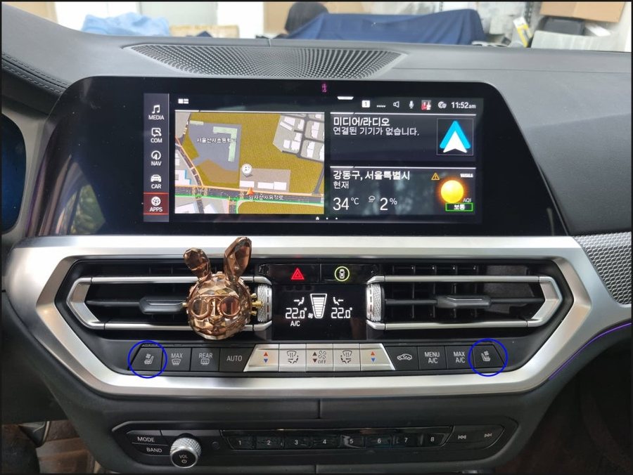 BMW 통풍시트 3시리즈 순정형 쿨링시트 시공 후기