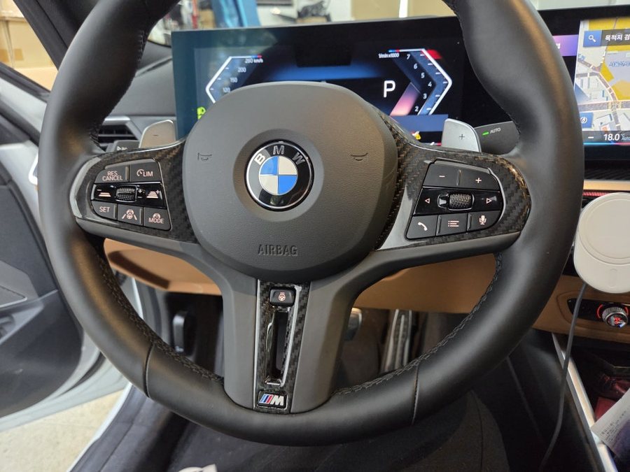BMW 320i 카본 휠 트림 Y커버 핸들 튜닝