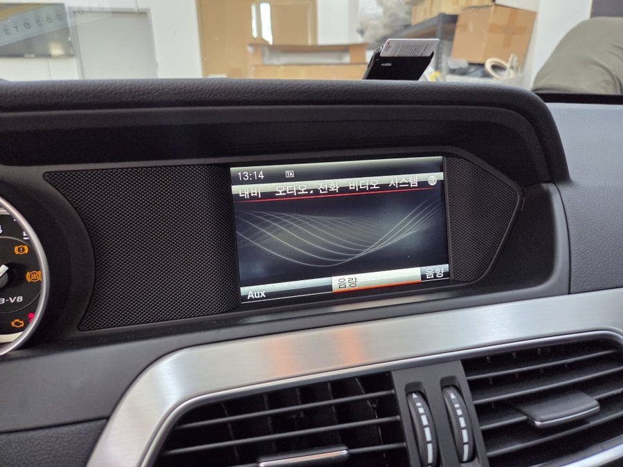 벤츠 C클래스 W204 NTG4.5 카플레이 안드로이드 오토모듈