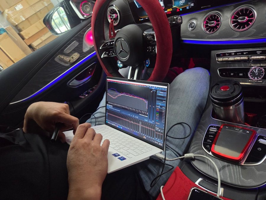 벤츠 CLS 450 DSP 앰프 매치 UP 8dsp 전 차종 시공 가능한 센터스피커 튜닝