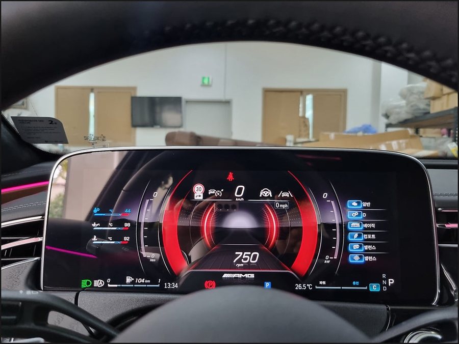 벤츠 E클래스 W214 AMG 계기판 코딩 + 멀티컬러 엠비언트 색상 확장 코딩