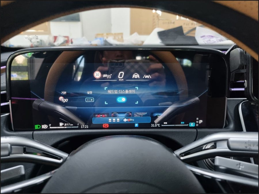 W214 HUD E200 헤드업디스플레이 | 벤츠 E클래스 순정 옵션