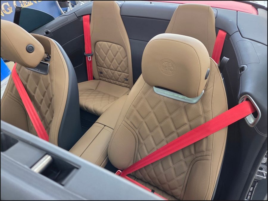 2026 벤츠 SL63 AMG 레드 안전벨트 및 안전벨트 버클 엠비언트