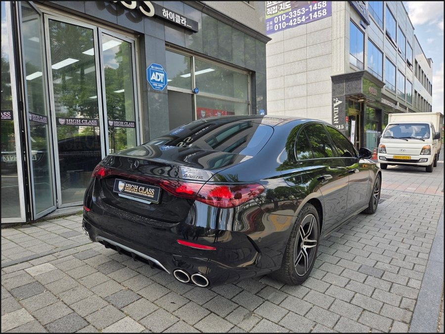 W214 벤츠 E클래스 E300 → E53AMG 디퓨저 듀얼 머플러팁 + 발광세로그릴