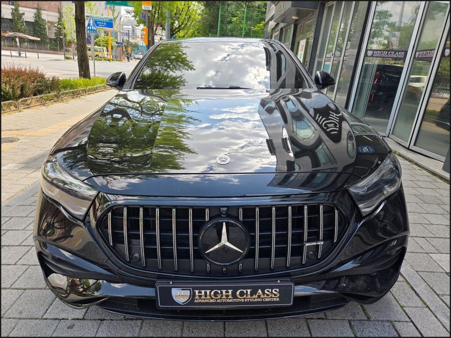 W214 벤츠 E클래스 E300 → E53AMG 디퓨저 듀얼 머플러팁 + 발광세로그릴