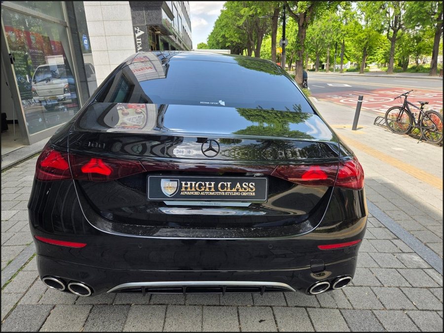W214 벤츠 E클래스 E300 → E53AMG 디퓨저 듀얼 머플러팁 + 발광세로그릴