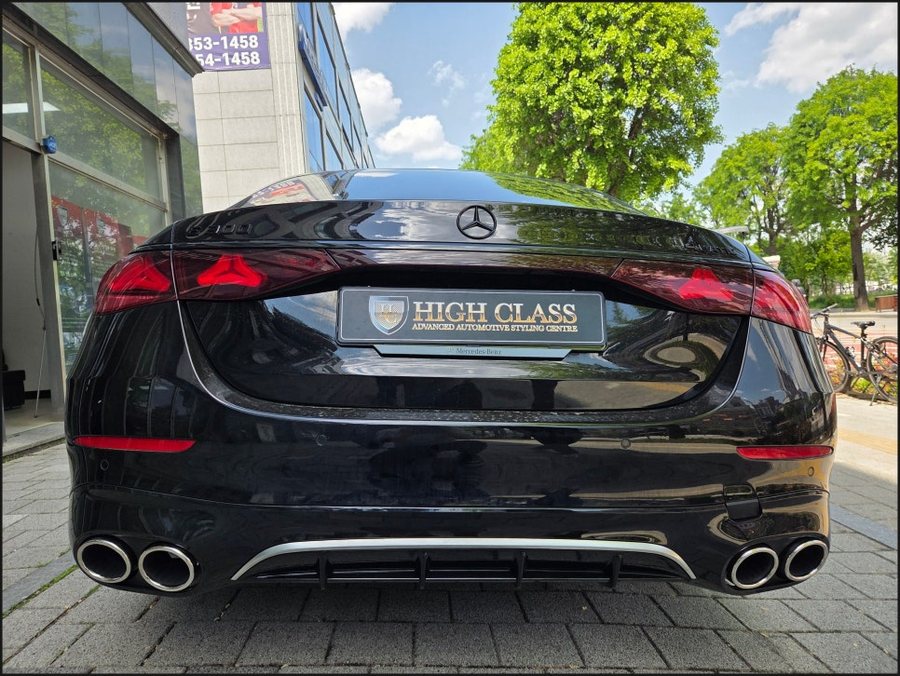 W214 벤츠 E클래스 E300 → E53AMG 디퓨저 듀얼 머플러팁 + 발광세로그릴