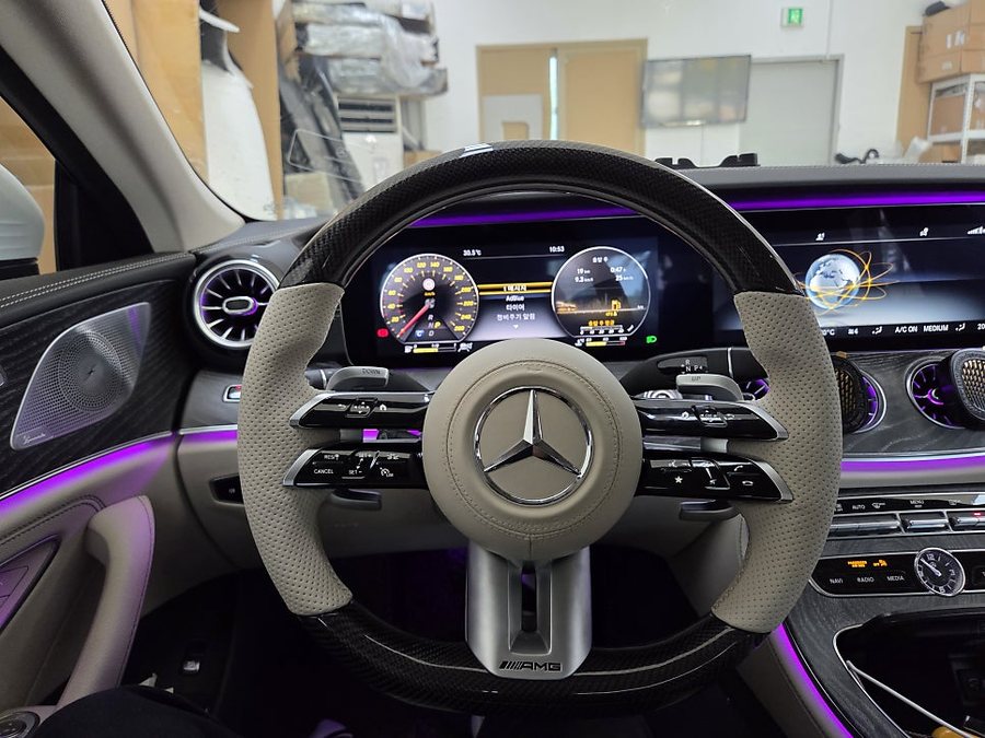 벤츠 CLS AMG 카본 잠자리 핸들