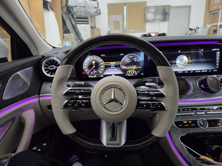 벤츠 CLS AMG 카본 잠자리 핸들