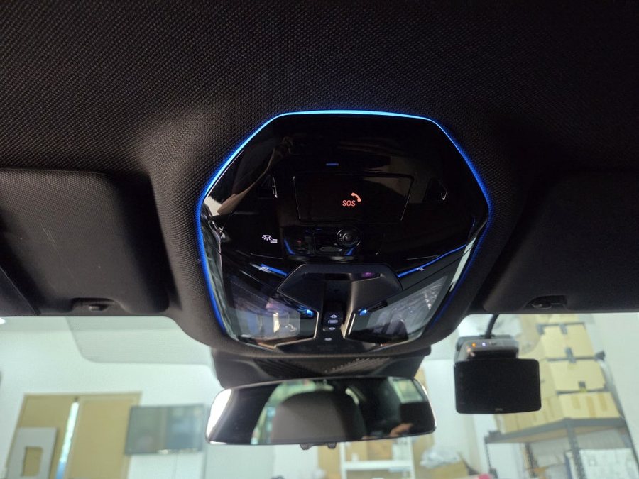 BMW G60 550e 오버 헤드 콘솔 엠비언트, 센터 콘솔 엠비언트 실내 LED 튜닝