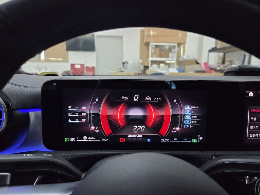 벤츠 CLA250 AMG계기판 코딩과 스포츠플러스 코딩, CLA45 AMG로 변신