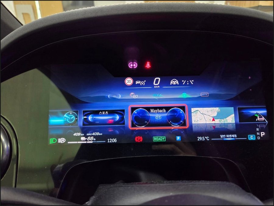 벤츠 EQS 마이바흐 순정 세로그릴과 계기판 코딩으로 EQS 680 SUV 컨버전 완성