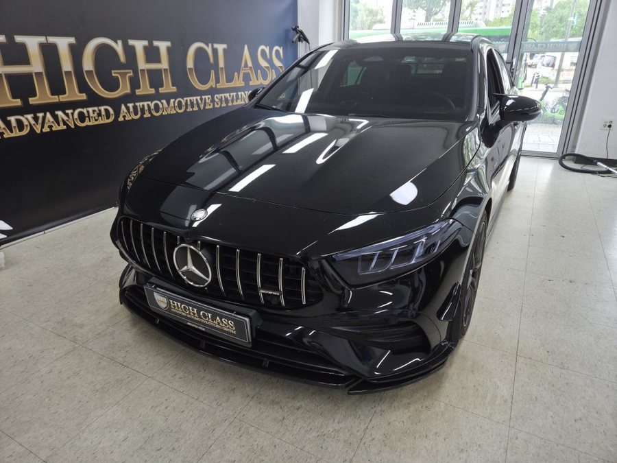 벤츠 A클래스 AMG 로고 퍼들램프 센터 콘솔 하단 엠비언트