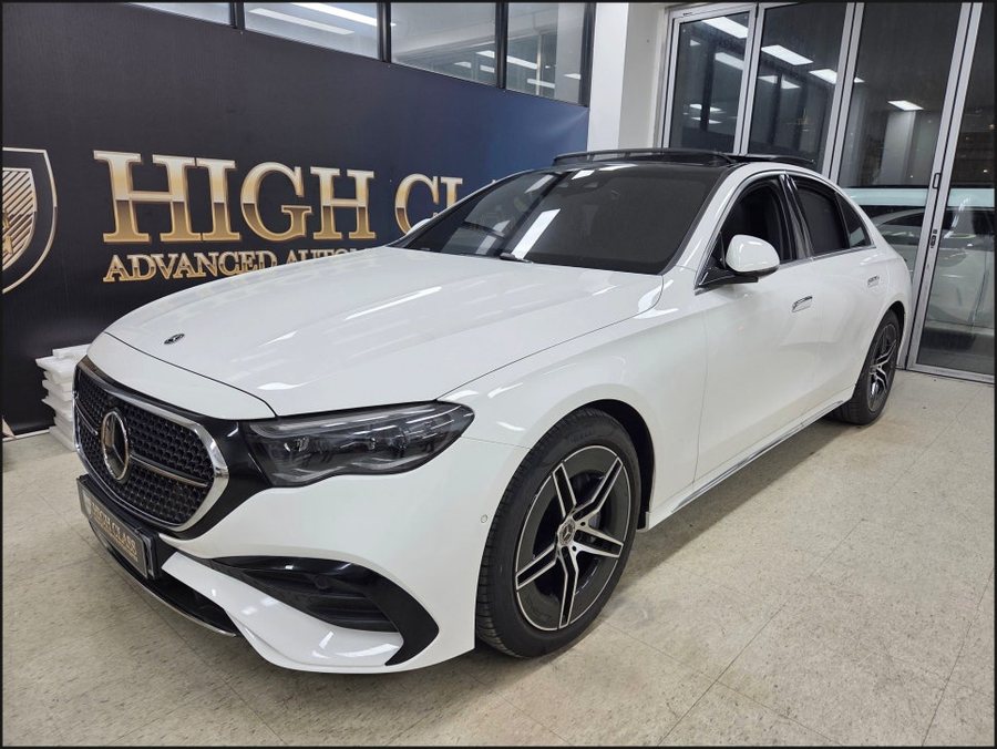 벤츠 E클래스 W214 E300 순정 리어 커튼 시공기